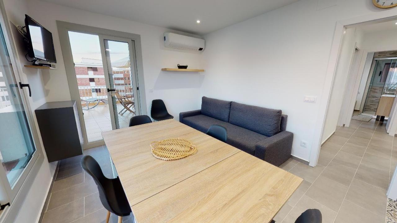 Apartamento Atico con vista mar. 50 m de la playa - CASA NOVA 13 Rosas Exterior foto